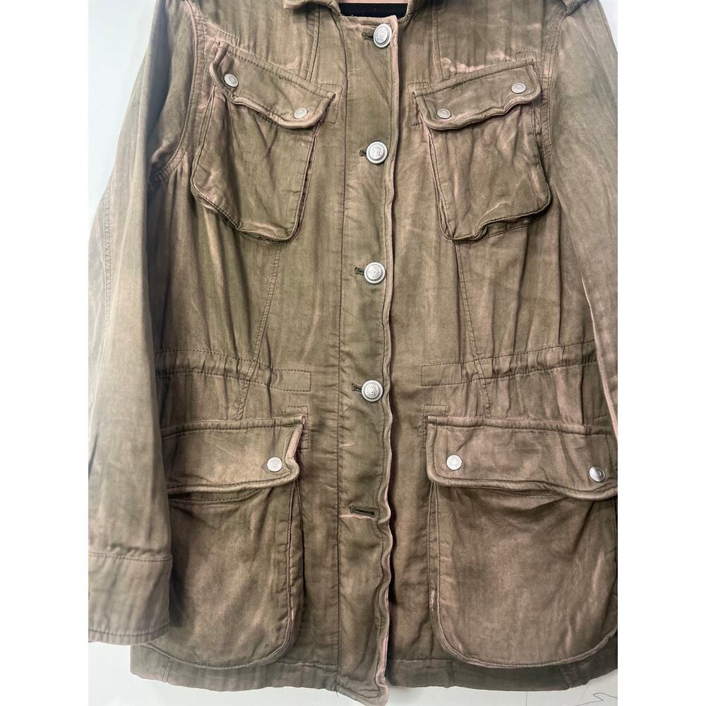 Free People Women's Not Your Brothers Surplus Jacket Military Army Cargo Size S - Picture 7 of 12